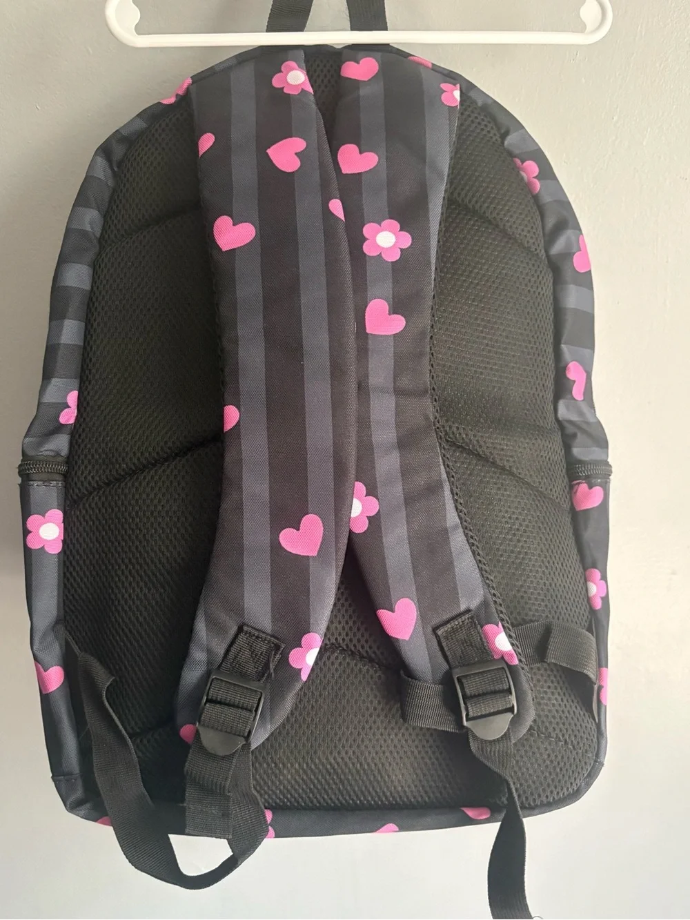 Hello Kitty Black and Pink Heart Backpack Set